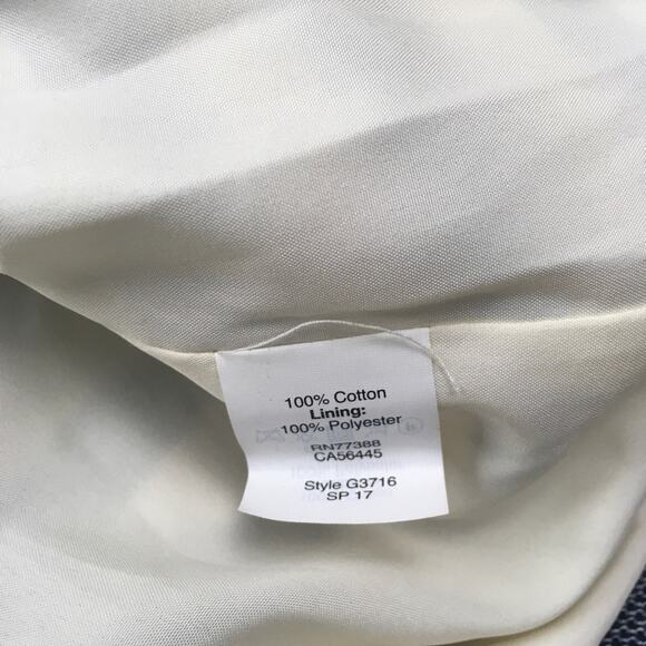 J. Crew Factory Women's Shift Dress Blue White Striped Cotton - Picture 6 of 7